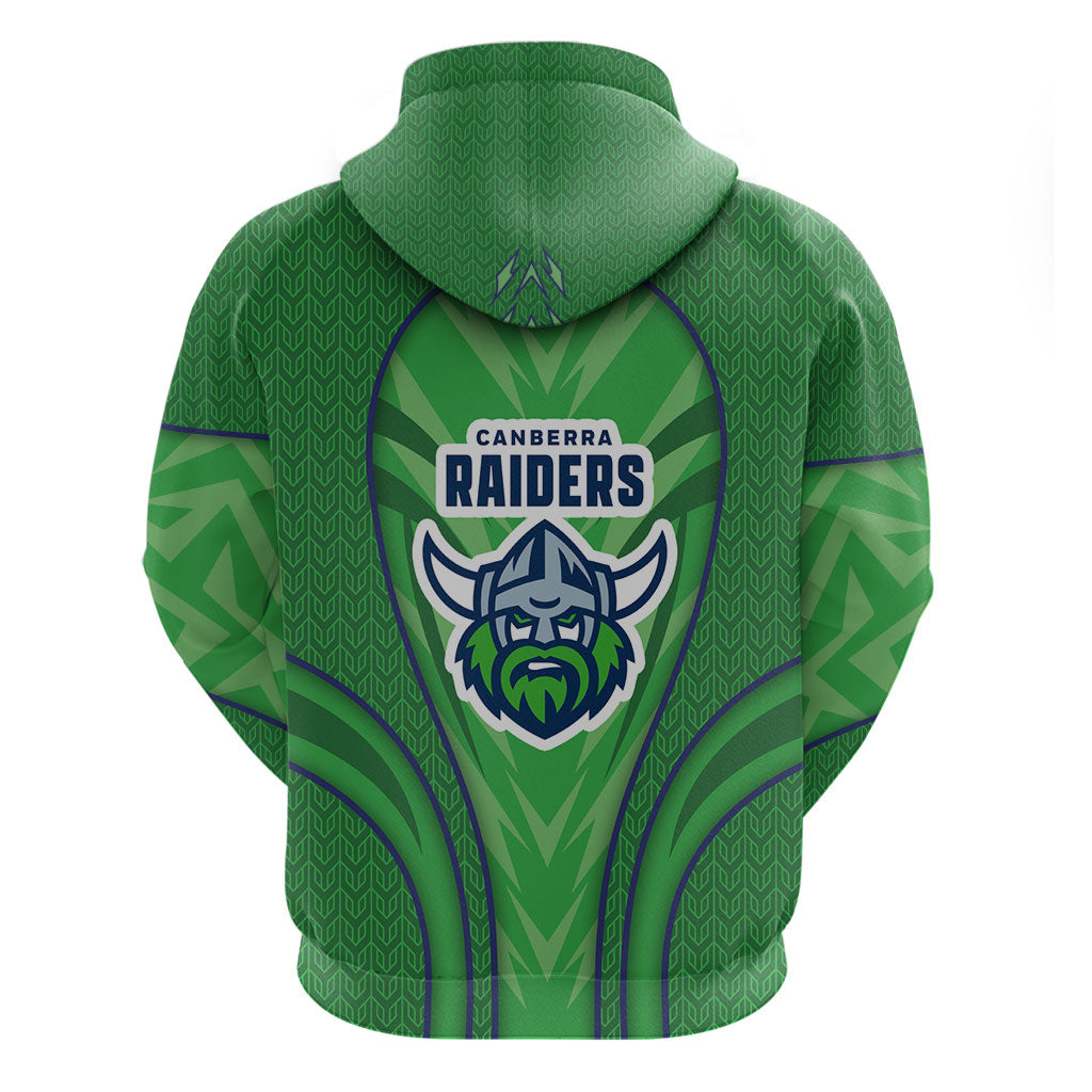Canberra Raiders Rugby Mascot Hoodie Australian Rugby Culture - Tribal Inspired Viking Warrior