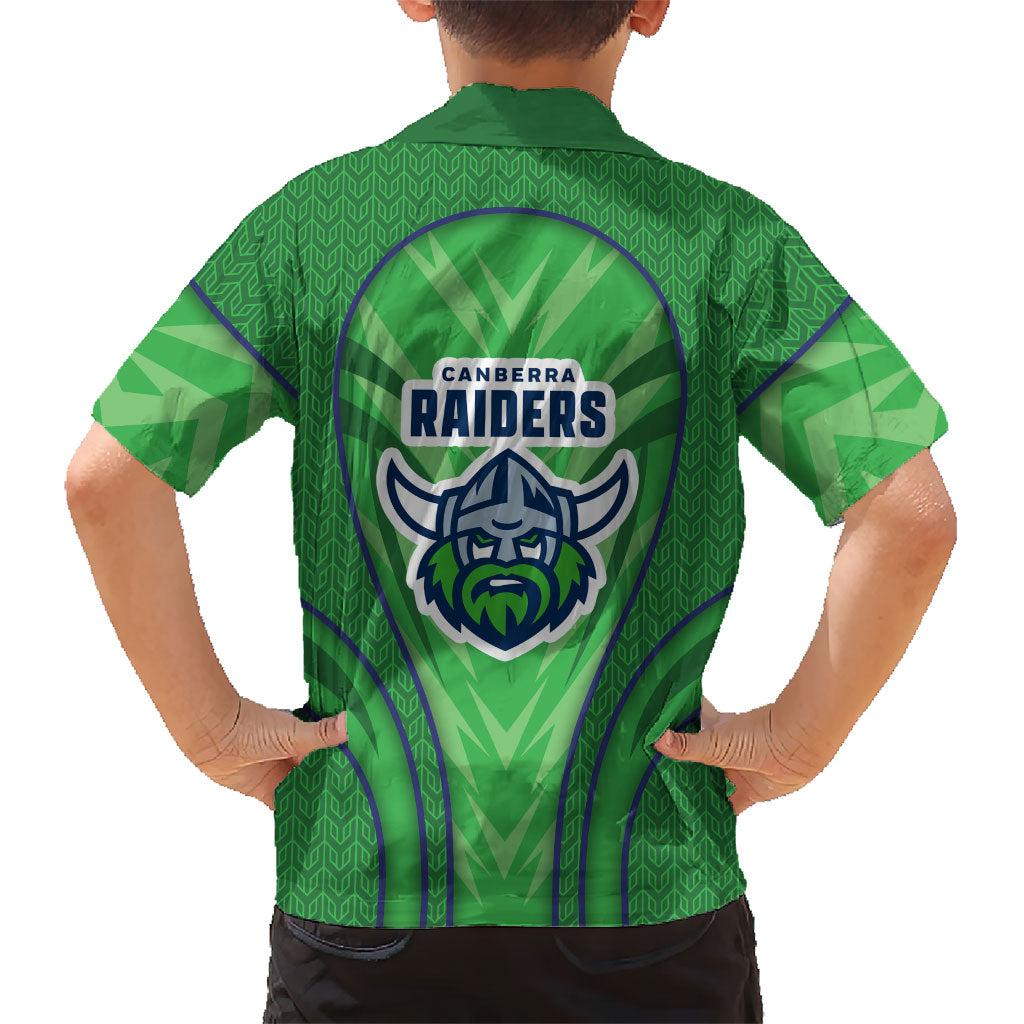 Canberra Raiders Rugby Mascot Kid Hawaiian Shirt Australian Rugby Culture - Tribal Inspired Viking Warrior
