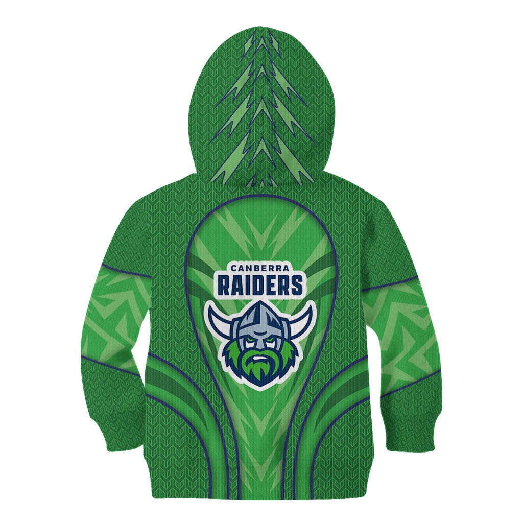 Canberra Raiders Rugby Mascot Kid Hoodie Australian Rugby Culture - Tribal Inspired Viking Warrior