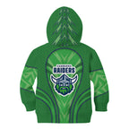 Canberra Raiders Rugby Mascot Kid Hoodie Australian Rugby Culture - Tribal Inspired Viking Warrior