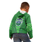 Canberra Raiders Rugby Mascot Kid Hoodie Australian Rugby Culture - Tribal Inspired Viking Warrior