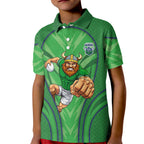 Canberra Raiders Rugby Mascot Kid Polo Shirt Australian Rugby Culture - Tribal Inspired Viking Warrior