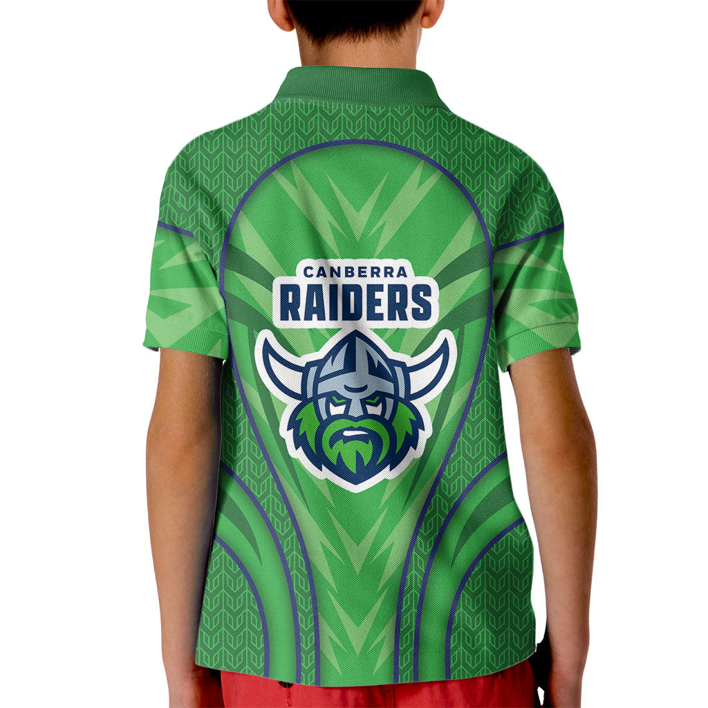 Canberra Raiders Rugby Mascot Kid Polo Shirt Australian Rugby Culture - Tribal Inspired Viking Warrior