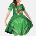 Canberra Raiders Rugby Mascot Kid Short Sleeve Dress Australian Rugby Culture - Tribal Inspired Viking Warrior