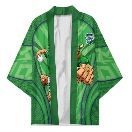 Canberra Raiders Rugby Mascot Kimono Australian Rugby Culture - Tribal Inspired Viking Warrior