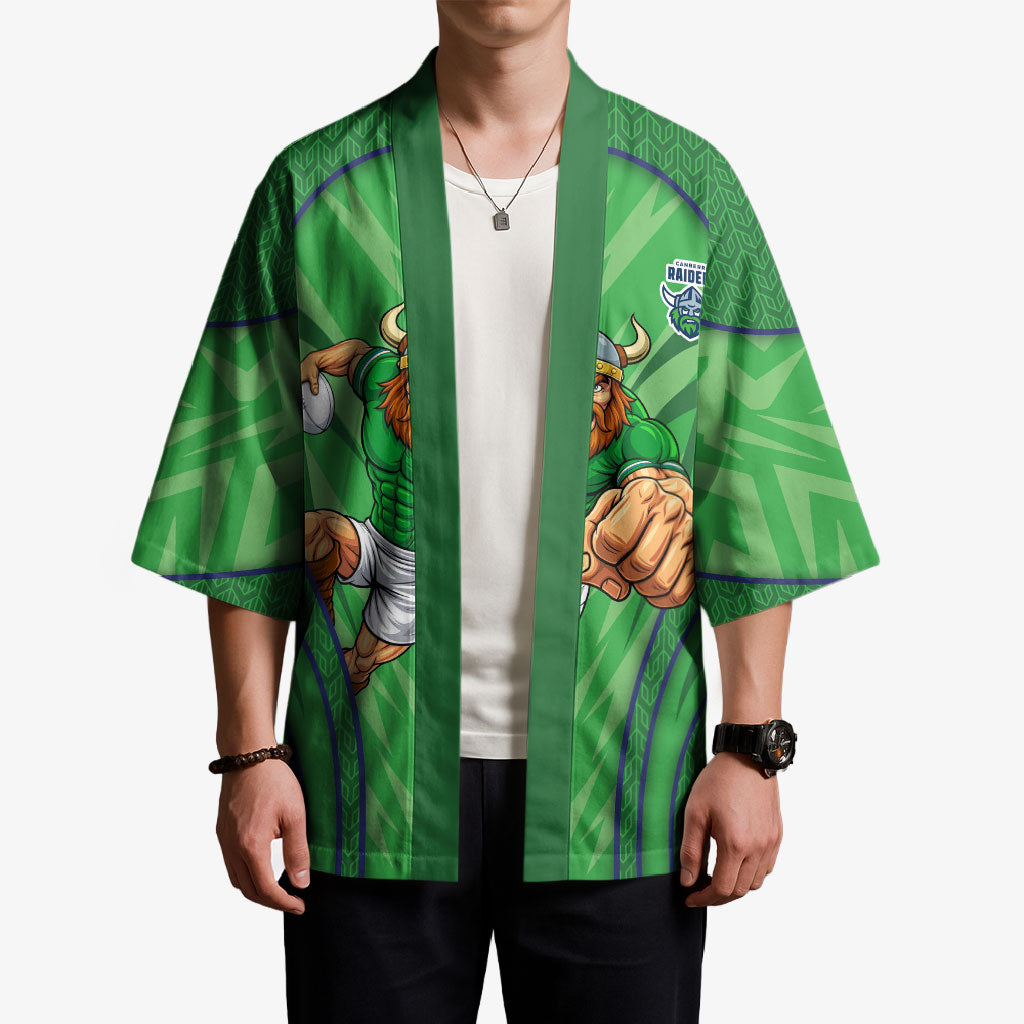 Canberra Raiders Rugby Mascot Kimono Australian Rugby Culture - Tribal Inspired Viking Warrior