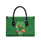 Canberra Raiders Rugby Mascot Leather Bag Australian Rugby Culture - Tribal Inspired Viking Warrior