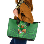 Canberra Raiders Rugby Mascot Leather Tote Bag Australian Rugby Culture - Tribal Inspired Viking Warrior