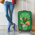 Canberra Raiders Rugby Mascot Luggage Cover Australian Rugby Culture - Tribal Inspired Viking Warrior