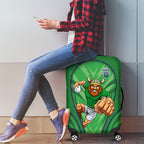 Canberra Raiders Rugby Mascot Luggage Cover Australian Rugby Culture - Tribal Inspired Viking Warrior