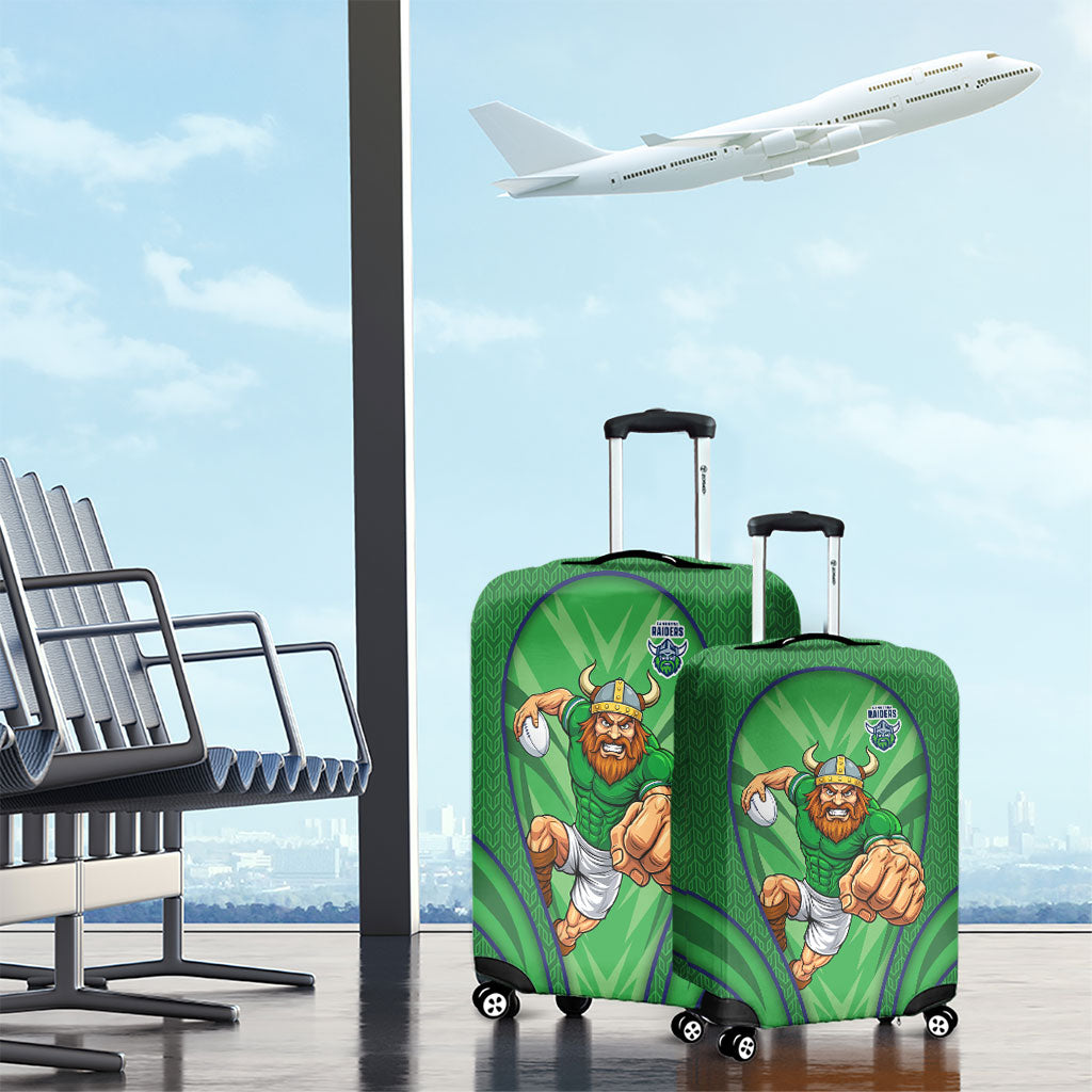 Canberra Raiders Rugby Mascot Luggage Cover Australian Rugby Culture - Tribal Inspired Viking Warrior