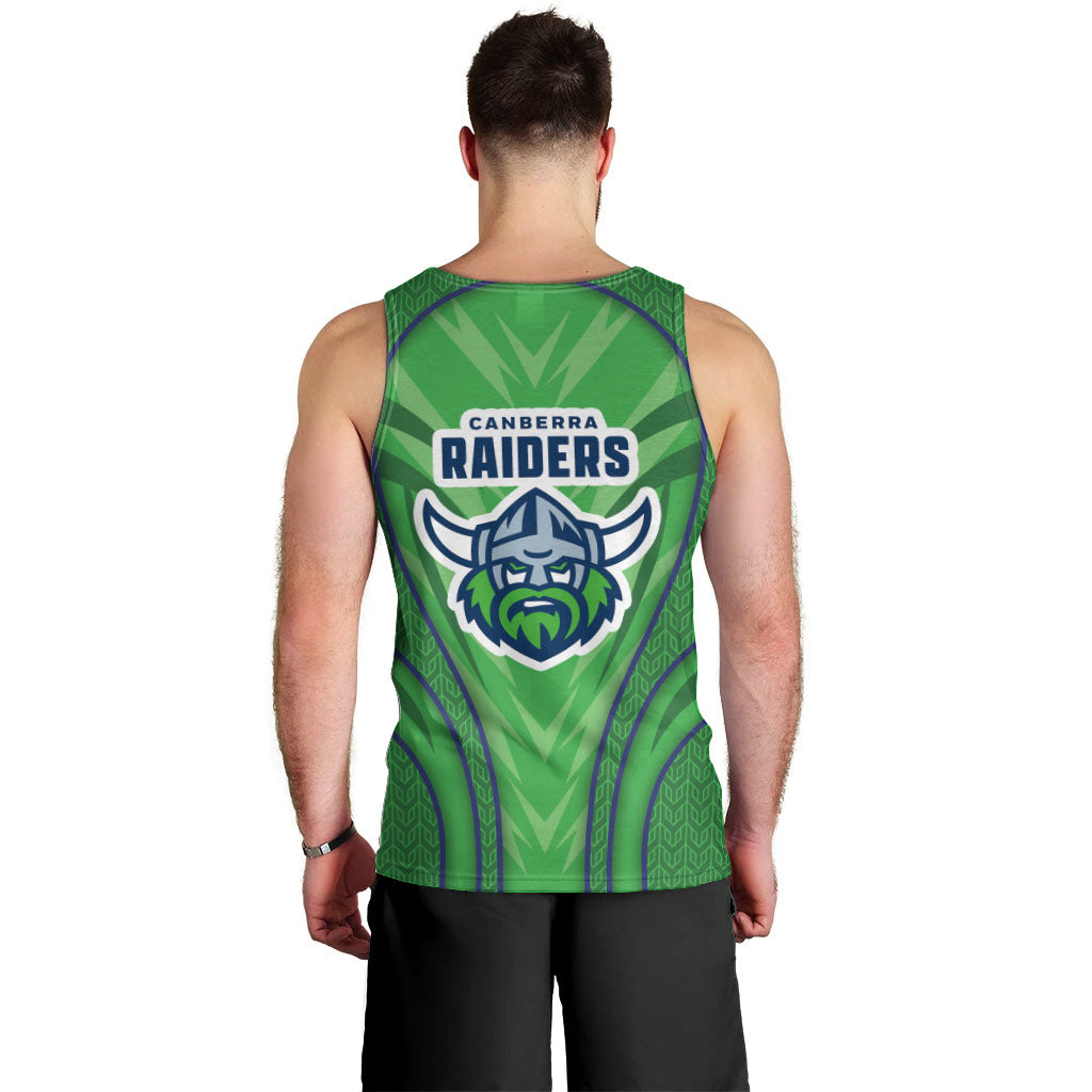 Canberra Raiders Rugby Mascot Men Tank Top Australian Rugby Culture - Tribal Inspired Viking Warrior