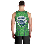 Canberra Raiders Rugby Mascot Men Tank Top Australian Rugby Culture - Tribal Inspired Viking Warrior