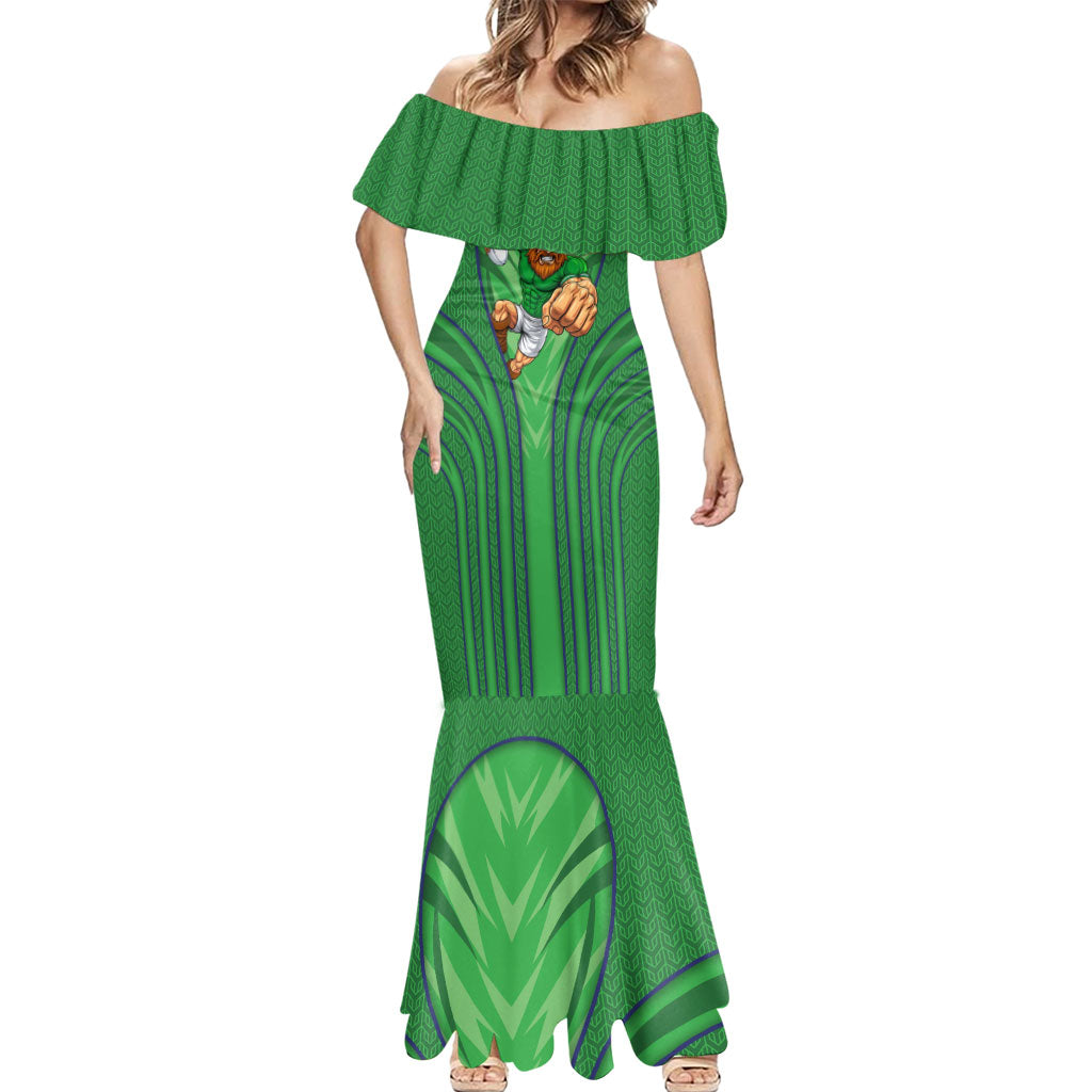 Canberra Raiders Rugby Mascot Mermaid Dress Australian Rugby Culture - Tribal Inspired Viking Warrior