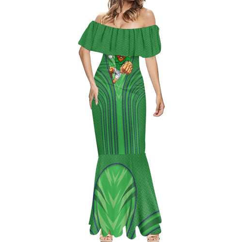Canberra Raiders Rugby Mascot Mermaid Dress Australian Rugby Culture - Tribal Inspired Viking Warrior