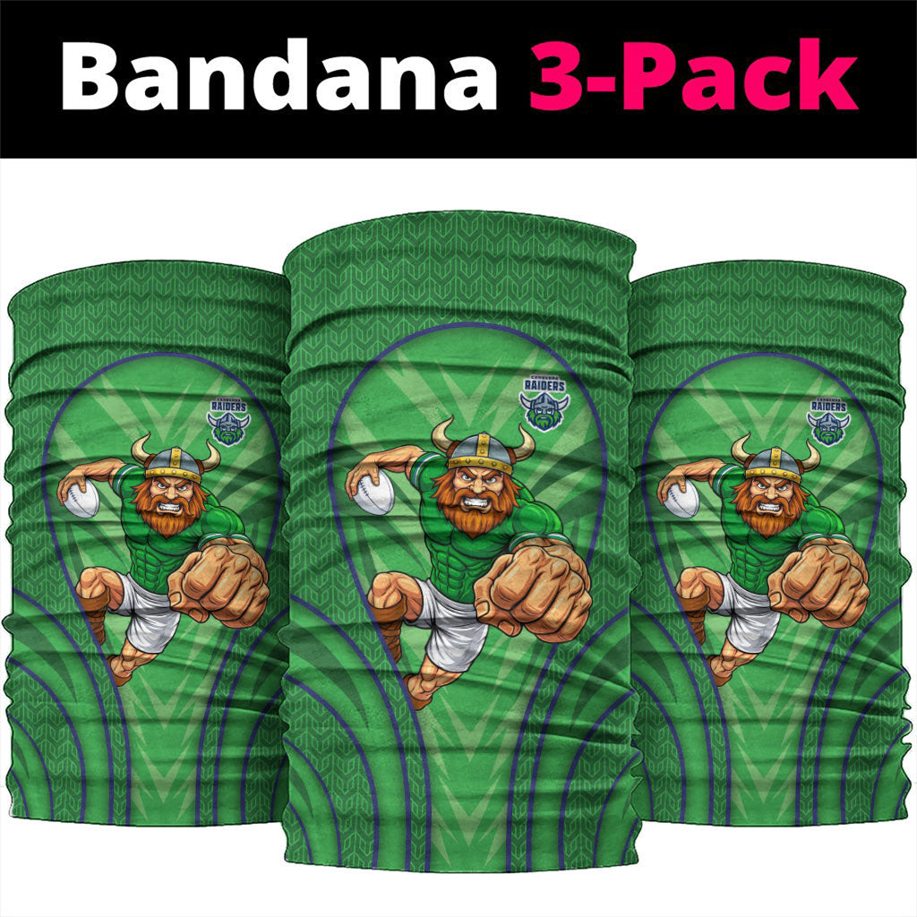 Canberra Raiders Rugby Mascot Neck Gaiter Australian Rugby Culture - Tribal Inspired Viking Warrior