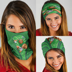 Canberra Raiders Rugby Mascot Neck Gaiter Australian Rugby Culture - Tribal Inspired Viking Warrior