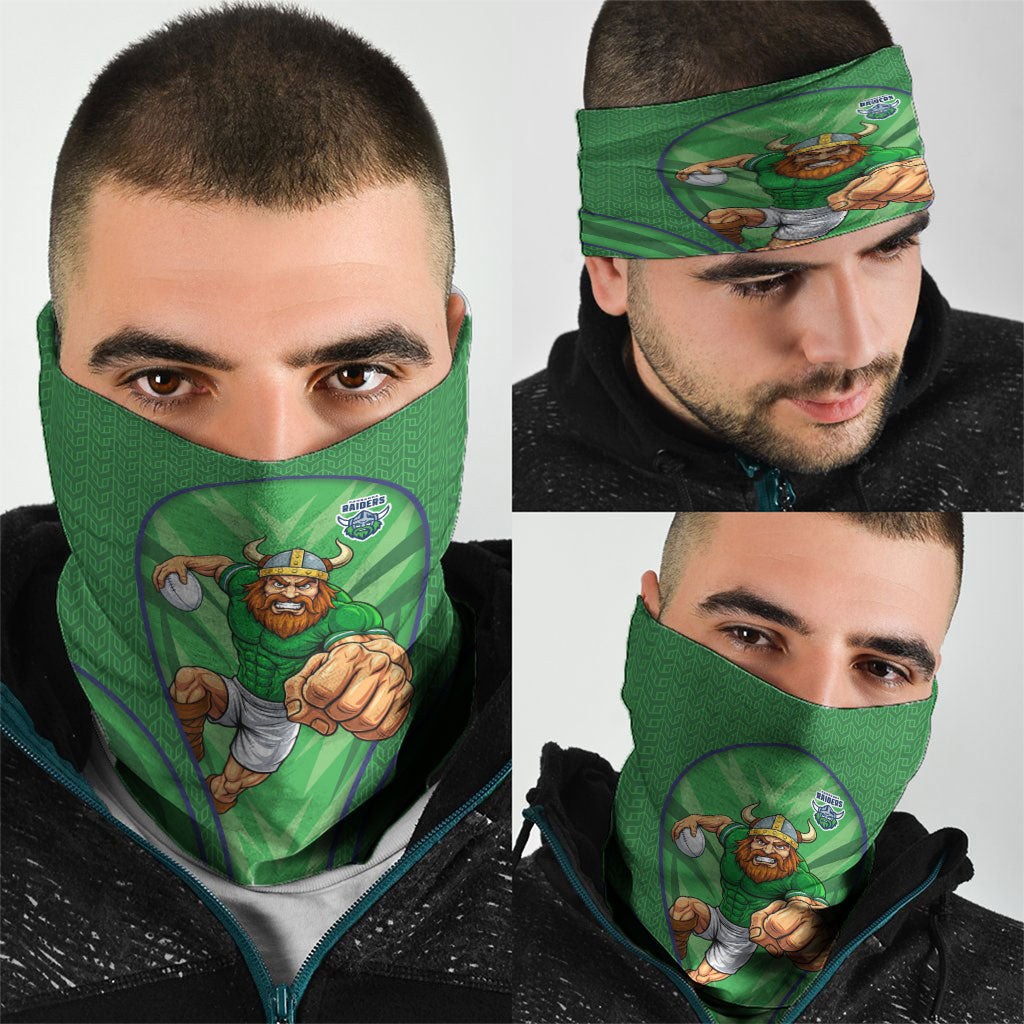 Canberra Raiders Rugby Mascot Neck Gaiter Australian Rugby Culture - Tribal Inspired Viking Warrior