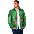 Canberra Raiders Rugby Mascot Padded Jacket Australian Rugby Culture - Tribal Inspired Viking Warrior