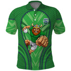 Canberra Raiders Rugby Mascot Polo Shirt Australian Rugby Culture - Tribal Inspired Viking Warrior