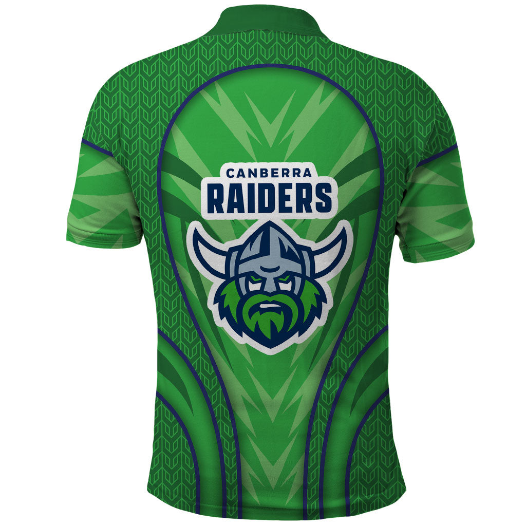 Canberra Raiders Rugby Mascot Polo Shirt Australian Rugby Culture - Tribal Inspired Viking Warrior