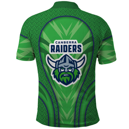 Canberra Raiders Rugby Mascot Polo Shirt Australian Rugby Culture - Tribal Inspired Viking Warrior