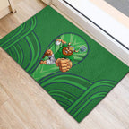 Canberra Raiders Rugby Mascot Rubber Doormat Australian Rugby Culture - Tribal Inspired Viking Warrior