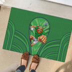 Canberra Raiders Rugby Mascot Rubber Doormat Australian Rugby Culture - Tribal Inspired Viking Warrior