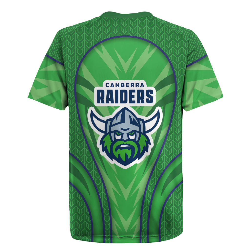 Canberra Raiders Rugby Mascot Rugby Jersey Australian Rugby Culture - Tribal Inspired Viking Warrior