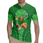 Canberra Raiders Rugby Mascot Rugby Jersey Australian Rugby Culture - Tribal Inspired Viking Warrior