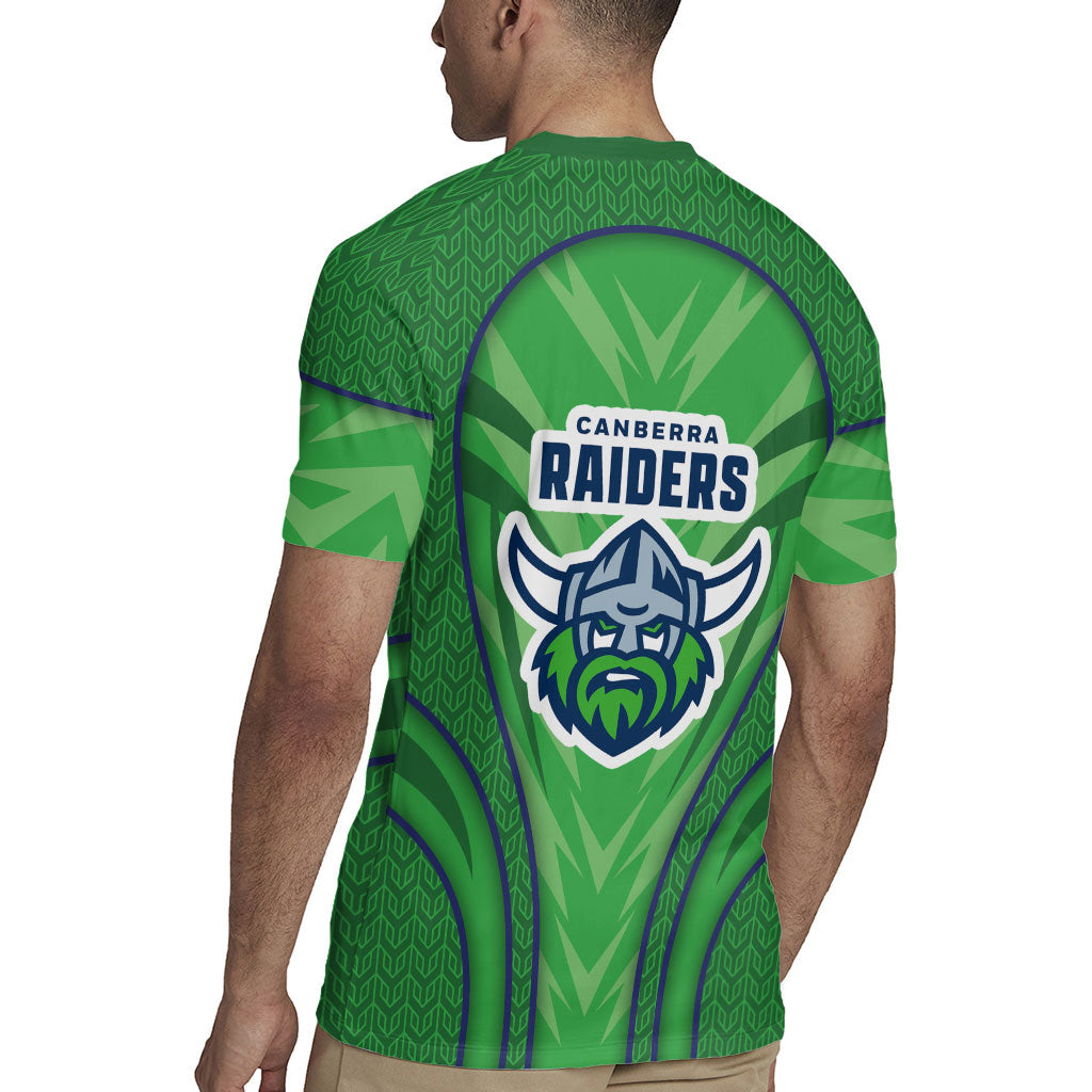 Canberra Raiders Rugby Mascot Rugby Jersey Australian Rugby Culture - Tribal Inspired Viking Warrior