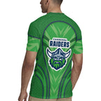 Canberra Raiders Rugby Mascot Rugby Jersey Australian Rugby Culture - Tribal Inspired Viking Warrior