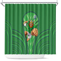 Canberra Raiders Rugby Mascot Shower Curtain Australian Rugby Culture - Tribal Inspired Viking Warrior