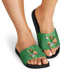 Canberra Raiders Rugby Mascot Slide Sandals Australian Rugby Culture - Tribal Inspired Viking Warrior