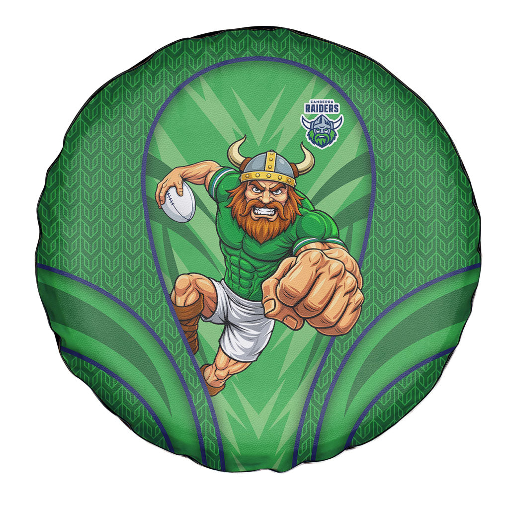 Canberra Raiders Rugby Mascot Spare Tire Cover Australian Rugby Culture - Tribal Inspired Viking Warrior