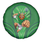 Canberra Raiders Rugby Mascot Spare Tire Cover Australian Rugby Culture - Tribal Inspired Viking Warrior