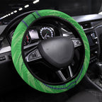 Canberra Raiders Rugby Mascot Steering Wheel Cover Australian Rugby Culture - Tribal Inspired Viking Warrior