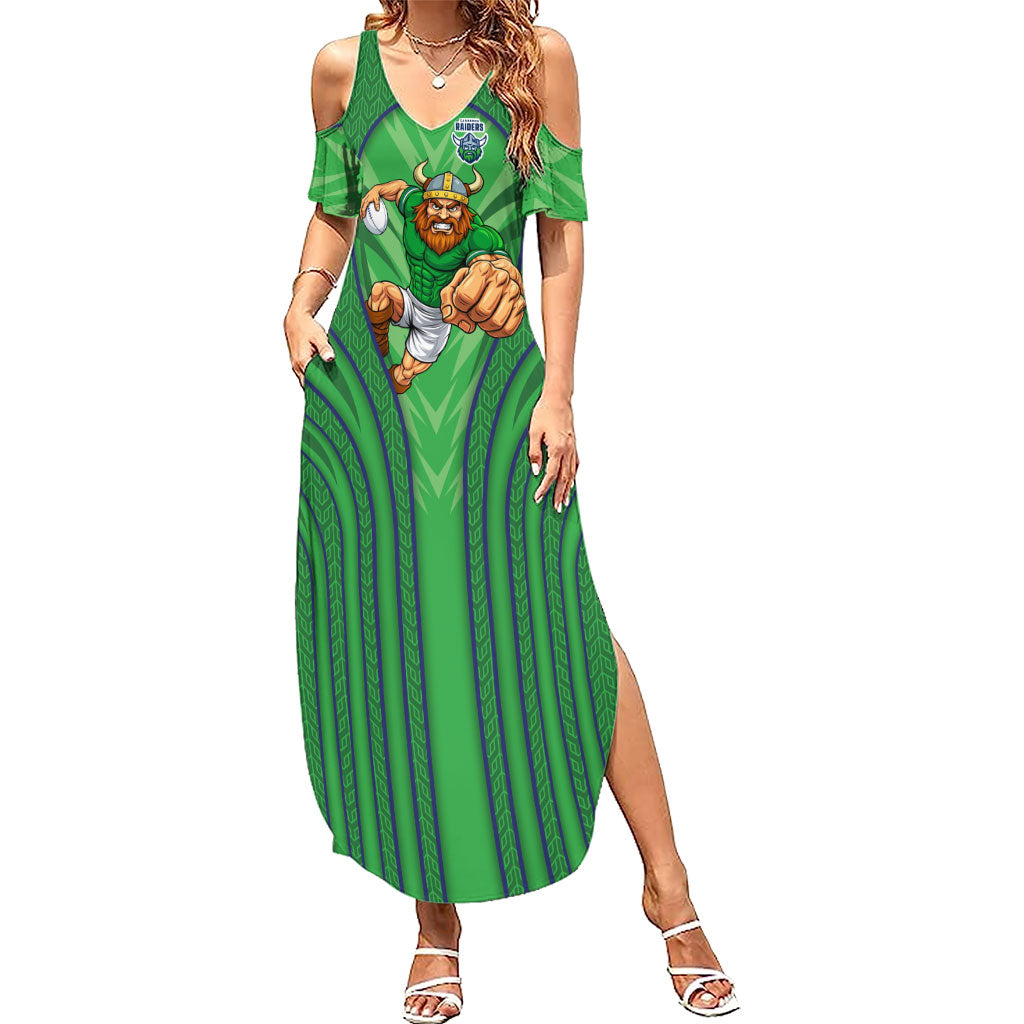 Canberra Raiders Rugby Mascot Summer Maxi Dress Australian Rugby Culture - Tribal Inspired Viking Warrior
