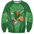 Canberra Raiders Rugby Mascot Sweatshirt Australian Rugby Culture - Tribal Inspired Viking Warrior
