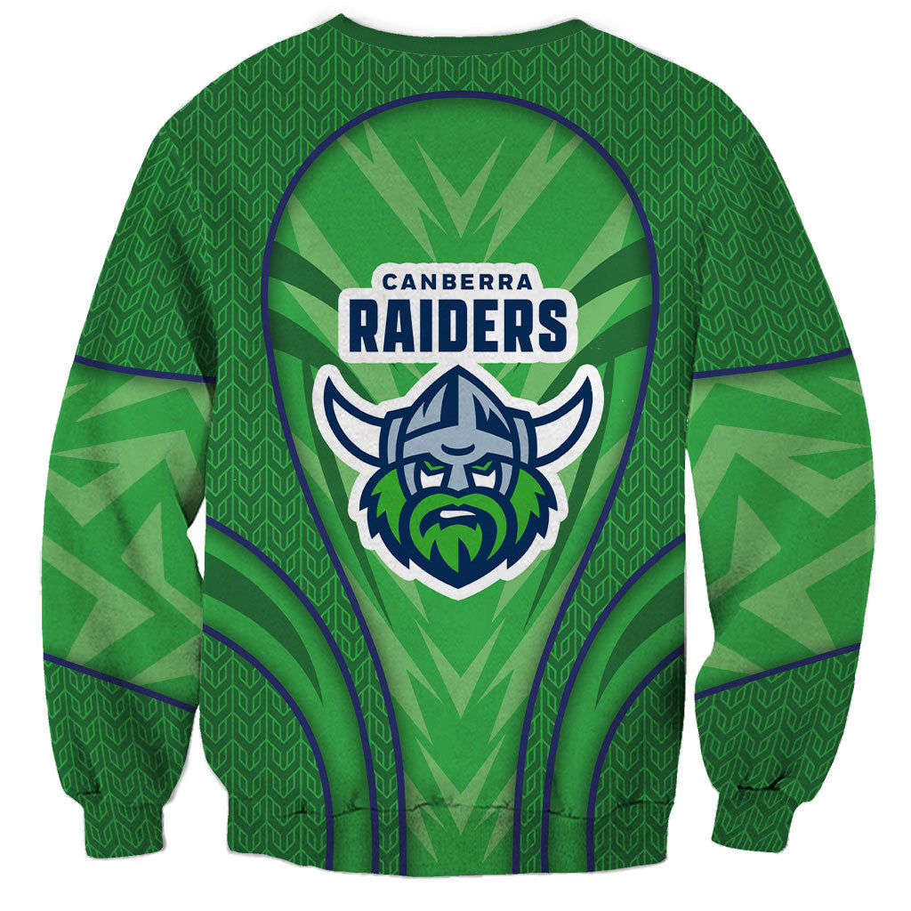 Canberra Raiders Rugby Mascot Sweatshirt Australian Rugby Culture - Tribal Inspired Viking Warrior