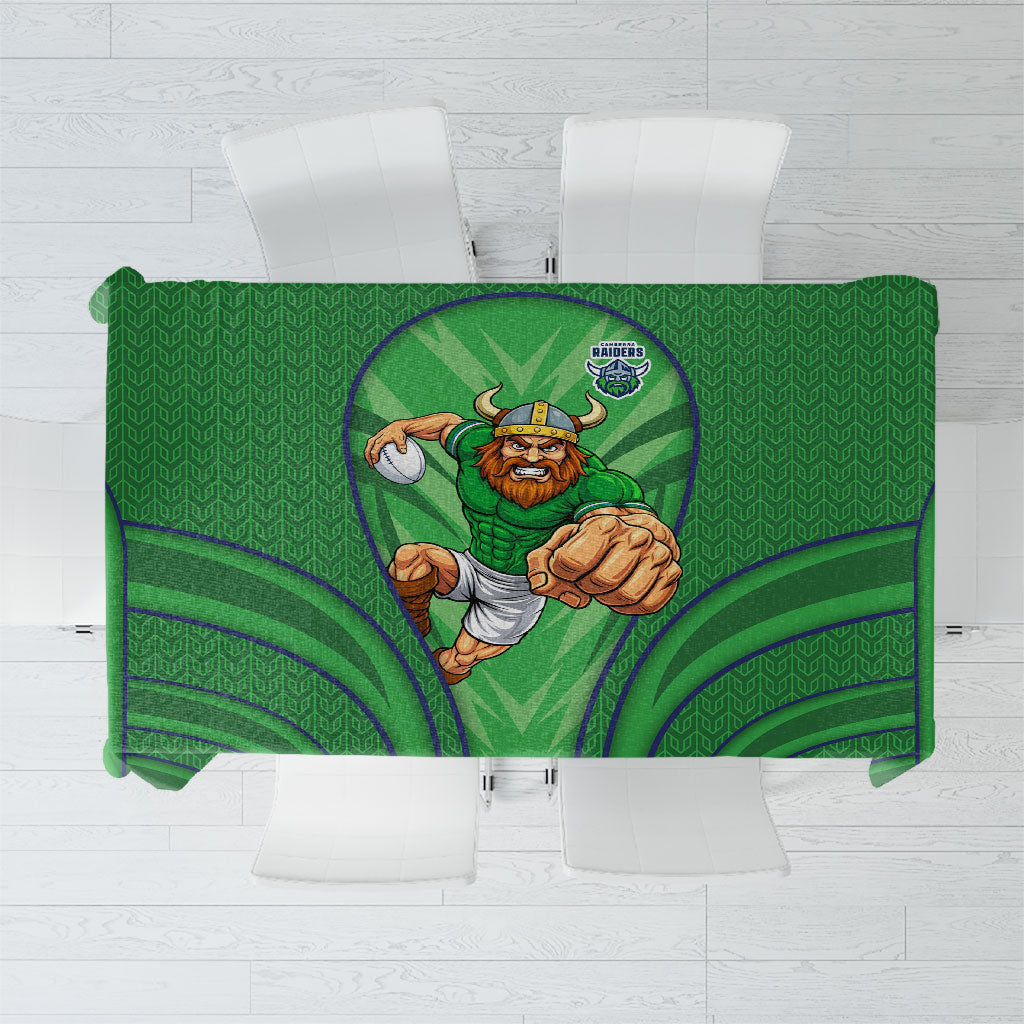 Canberra Raiders Rugby Mascot Tablecloth Australian Rugby Culture - Tribal Inspired Viking Warrior