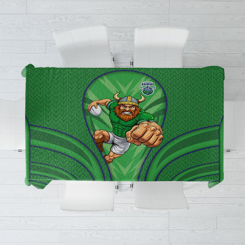 Canberra Raiders Rugby Mascot Tablecloth Australian Rugby Culture - Tribal Inspired Viking Warrior