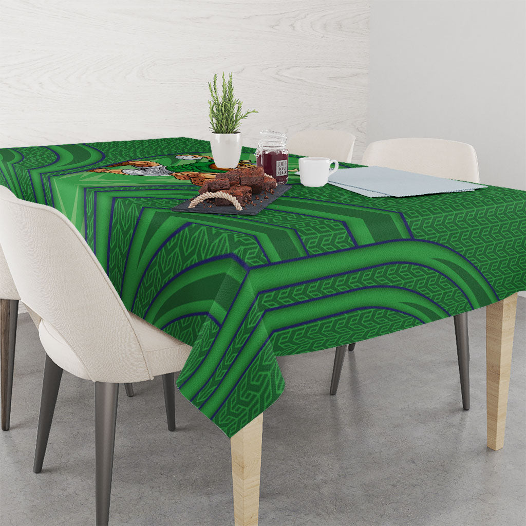 Canberra Raiders Rugby Mascot Tablecloth Australian Rugby Culture - Tribal Inspired Viking Warrior