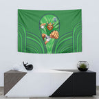 Canberra Raiders Rugby Mascot Tapestry Australian Rugby Culture - Tribal Inspired Viking Warrior