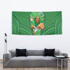 Canberra Raiders Rugby Mascot Tapestry Australian Rugby Culture - Tribal Inspired Viking Warrior