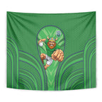Canberra Raiders Rugby Mascot Tapestry Australian Rugby Culture - Tribal Inspired Viking Warrior