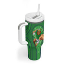 Canberra Raiders Rugby Mascot Tumbler With Handle Australian Rugby Culture - Tribal Inspired Viking Warrior