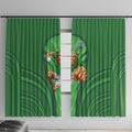 Canberra Raiders Rugby Mascot Window Curtain Australian Rugby Culture - Tribal Inspired Viking Warrior