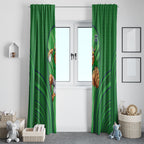 Canberra Raiders Rugby Mascot Window Curtain Australian Rugby Culture - Tribal Inspired Viking Warrior