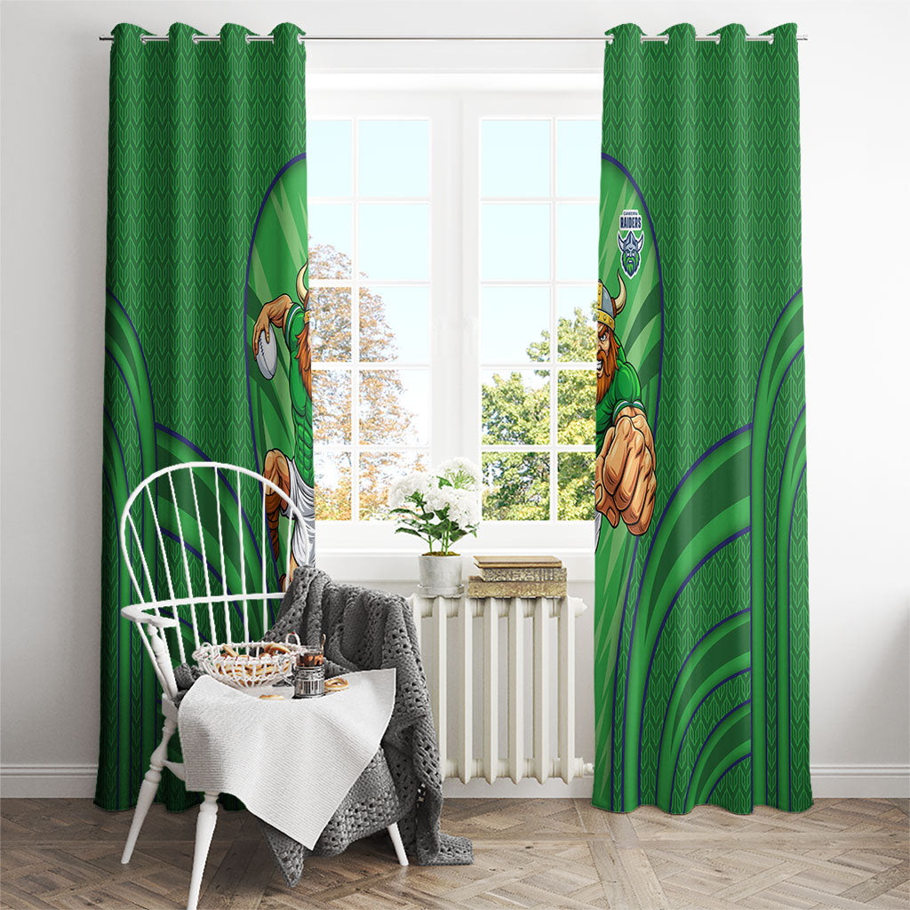 Canberra Raiders Rugby Mascot Window Curtain Australian Rugby Culture - Tribal Inspired Viking Warrior